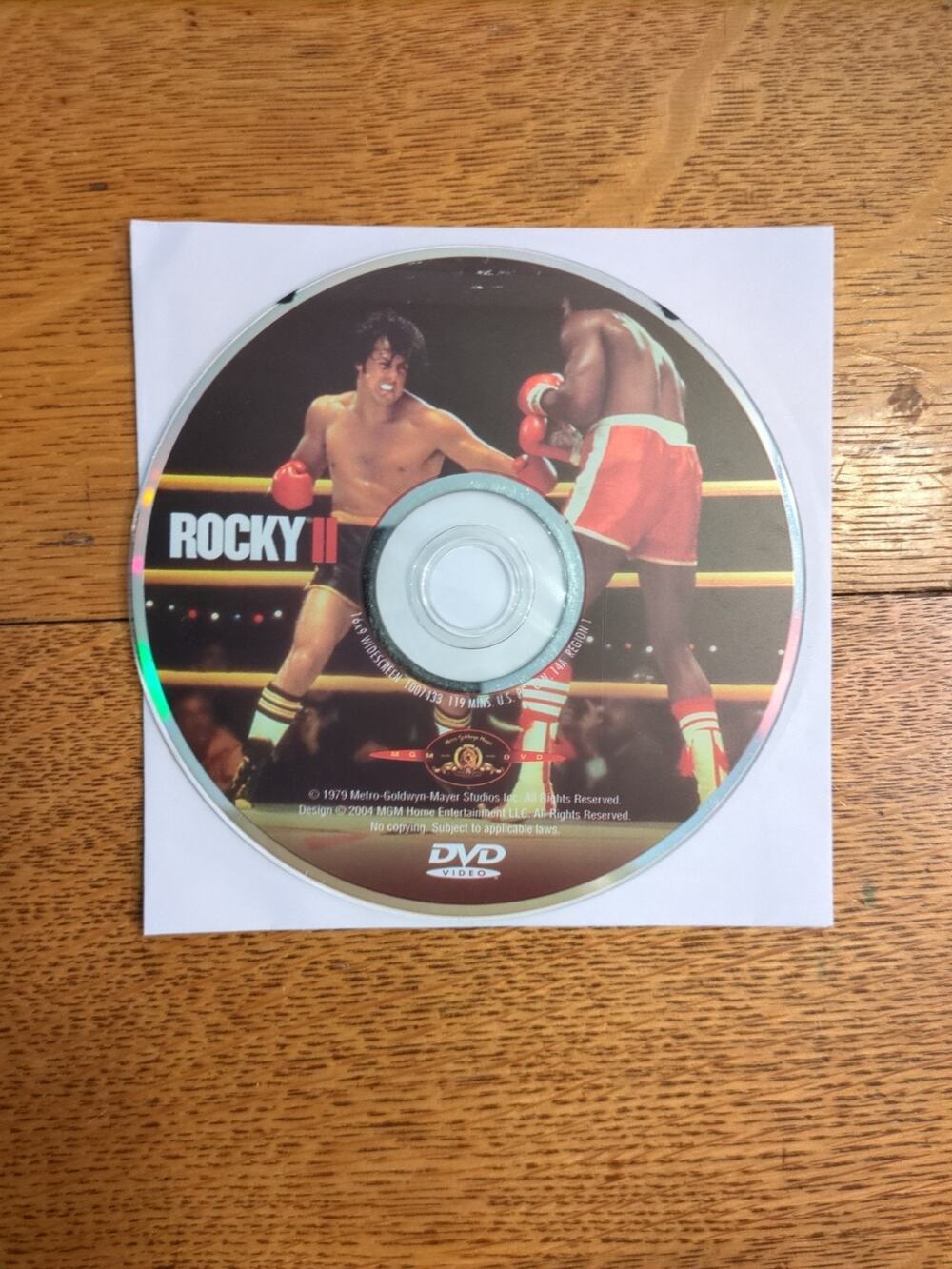 Rocky II (DVD, 1979) Disc Only